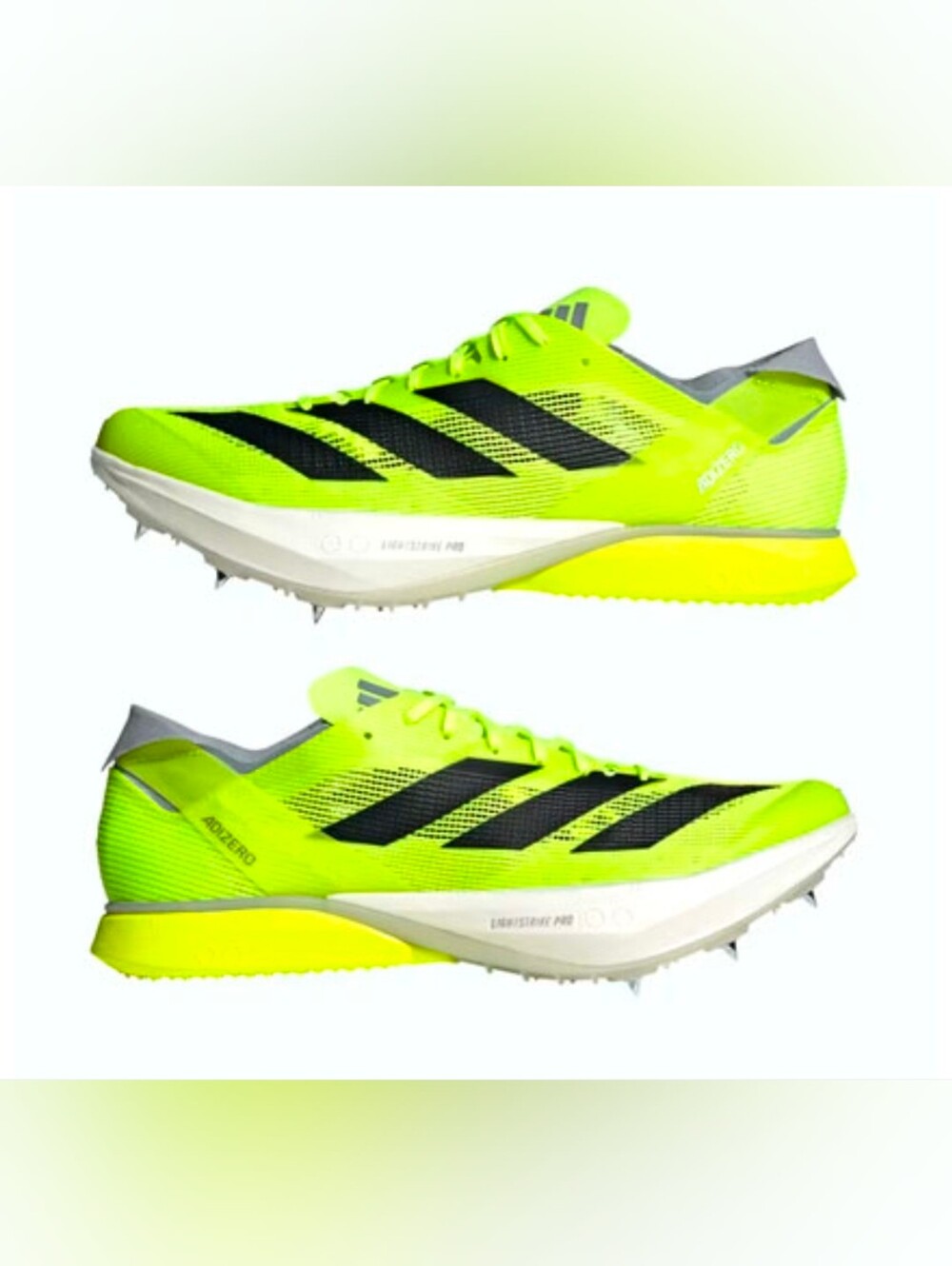 Adizero Avanti Running High-Performance Men's Track Spikes Solar Yellow US 12.5